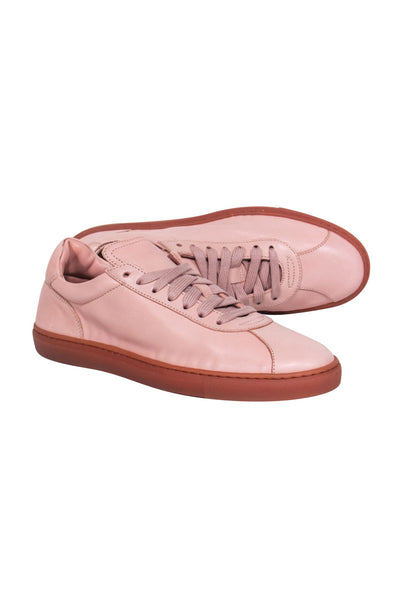 Current Boutique-M. Gemi - Blush Leather Lace-Up Sneakers Sz 8