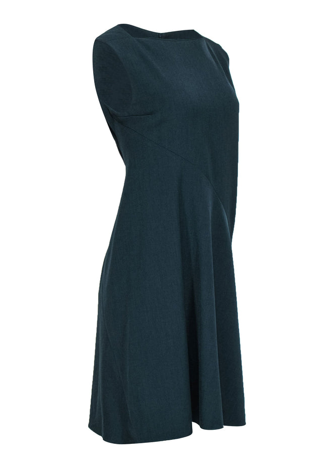 Current Boutique-M.M.LaFleur - Forest Green A-Line Square Neck Sleeveless Dress Sz 8