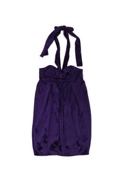 Current Boutique-Mara Hoffman - Purple Silk Halter Dress Sz S