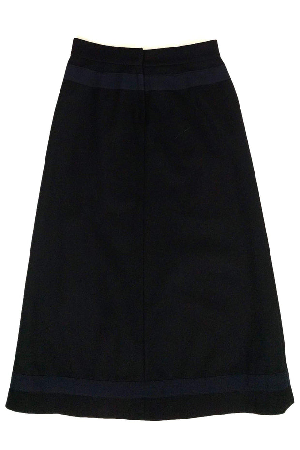 Current Boutique-Marc Jacobs - Black Maxi Skirt w/ Blue Accents Sz 4