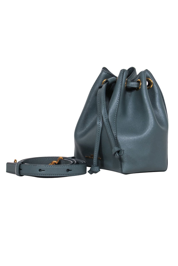 Current Boutique-Marc Jacobs - Teal Leather Mini Buck Bag Crossbody