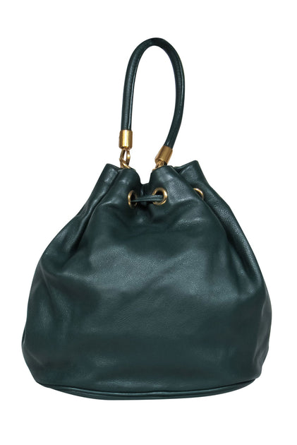 Marc Jacobs Hand Bag Forest Green Leather