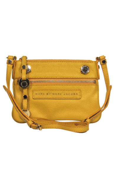Current Boutique-Marc by Marc Jacobs - Yellow Leather Mini Crossbody Bag