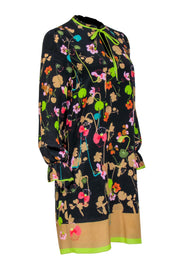 Current Boutique-Marccain - Black w/ Multicolor Floral Print Dress Sz 2