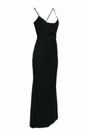 Current Boutique-Mason - Black Formal Maxi Dress w/ Front Cutout Sz 8