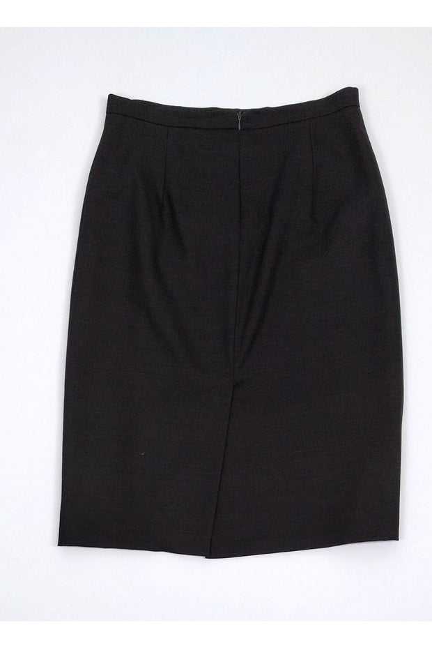 Current Boutique-Max Mara - Chocolate Brown Wool Skirt Sz 10