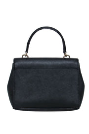 Current Boutique-Michael Kors - Black Textured Leather Mini Handbag w/ Crossbody Strap
