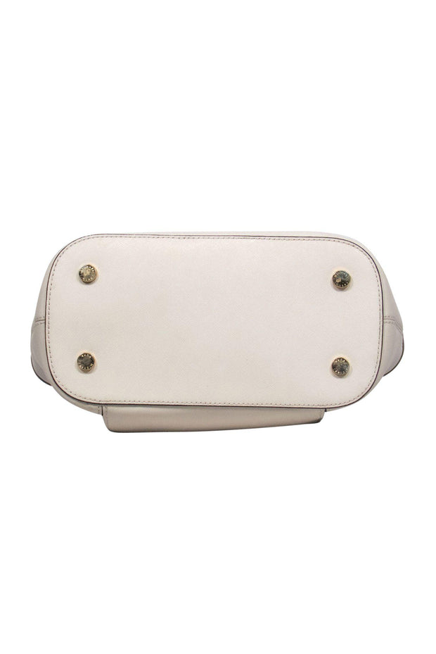 Current Boutique-Michael Kors - Cream Leather Mini Zipper Tote