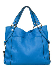 Current Boutique-Michael Michael Kors - Electric Blue Leather Crossbody Bag w/ Gold Hardware