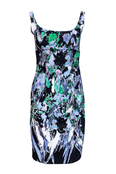 Current Boutique-Milly - Abstract Floral Print Sheath Dress Sz 0