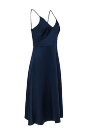 Current Boutique-Monique Lhuillier - Navy Jersey Knit Midi Dress Sz 8