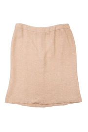 Current Boutique-Moschino - Blush Silk Blend Pencil Skirt Sz 10