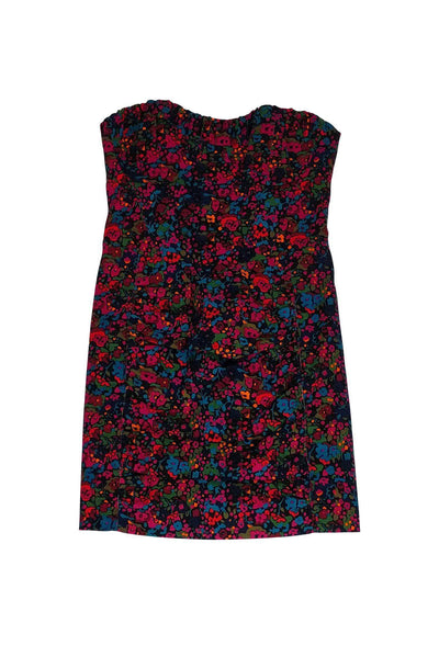 Current Boutique-Nanette Lepore - Black & Floral Bodycon Dress Sz 0