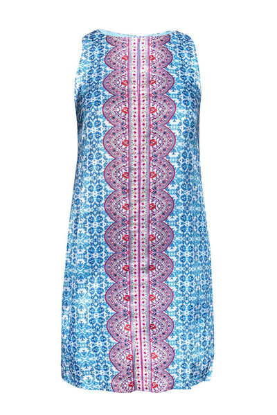 Current Boutique-Nanette Lepore - Blue & Pink Patterned Dress Sz 0