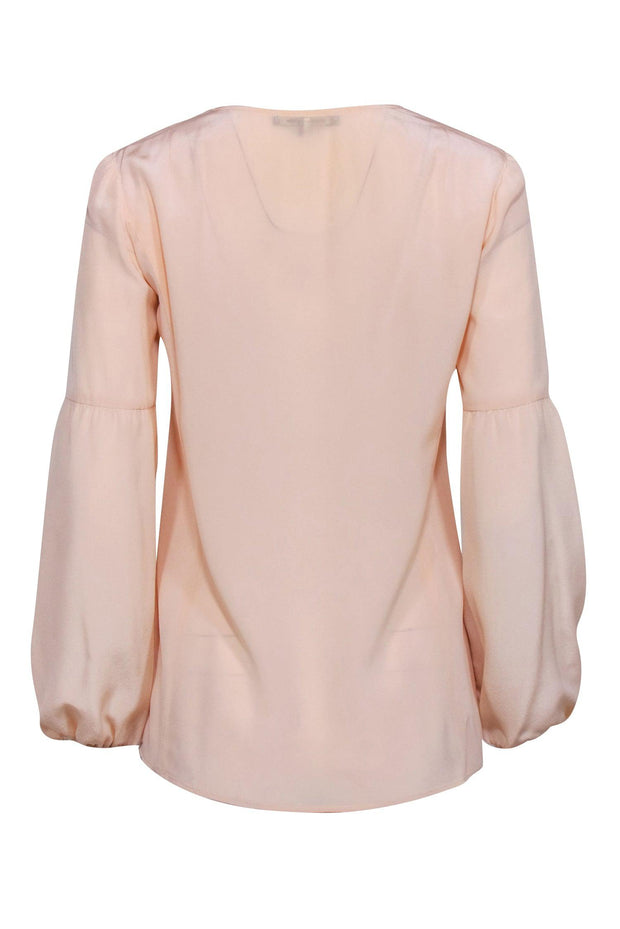 Current Boutique-Nanette Lepore - Blush Pink w/ Black Embroidery & Beading Neckline Sz 2