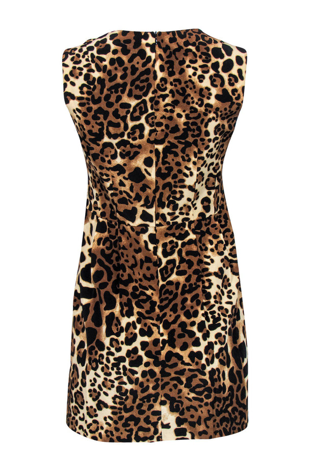 Current Boutique-Nanette Lepore - Leopard Printed Silk Fit & Flare Dress Sz 4
