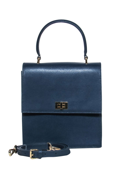 Current Boutique-Neely & Chloe - Blue Square "Mini Lady Bag" Crossbody Purse