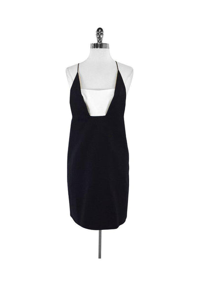 Current Boutique-Nicole Miller - Black & White Spaghetti Strap Dress Sz 4