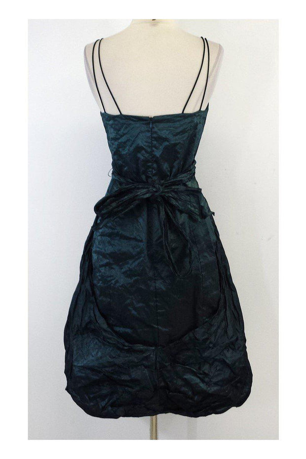 Current Boutique-Nicole Miller - Green Spaghetti Strap Dress Sz 6