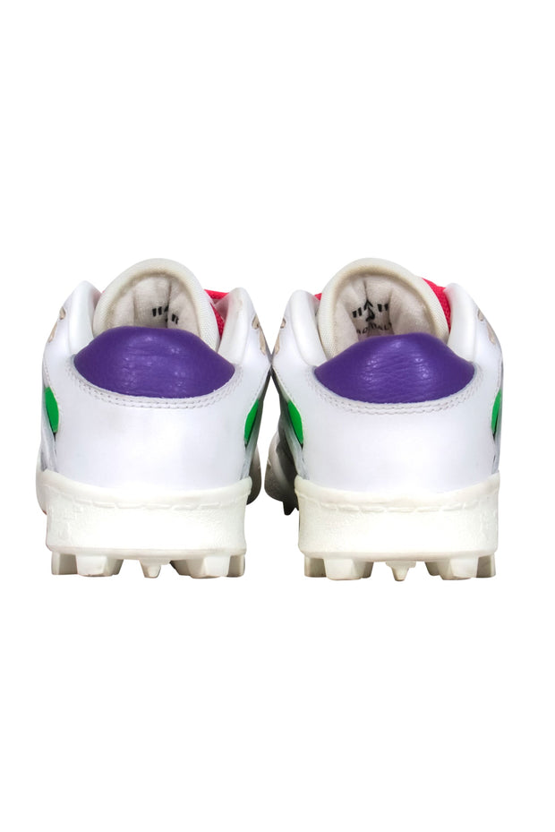 Current Boutique-Off-White - White & Multicolored Leather "Mountain Cleats" Sz 6