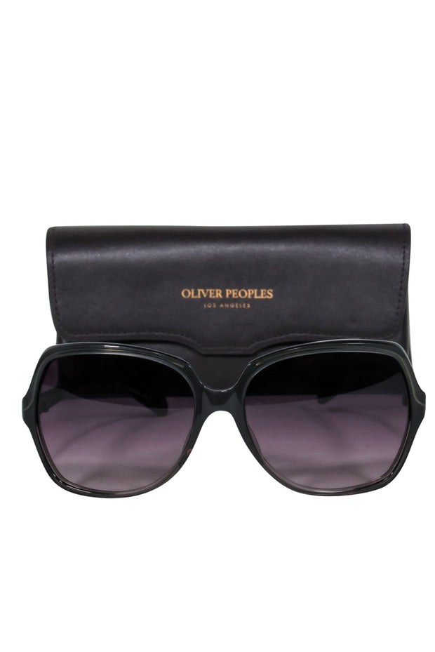 Current Boutique-Oliver Peoples - Grey Square Tinted Sunglasses