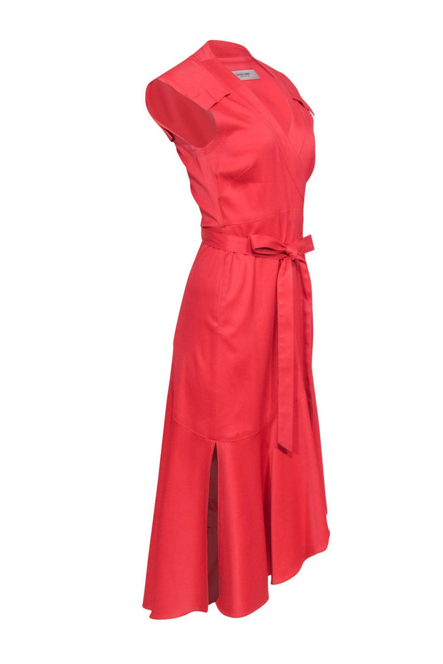 Current Boutique-Rachel Comey - Coral Wrap Dress w/ Ruffle Skirt Sz 4