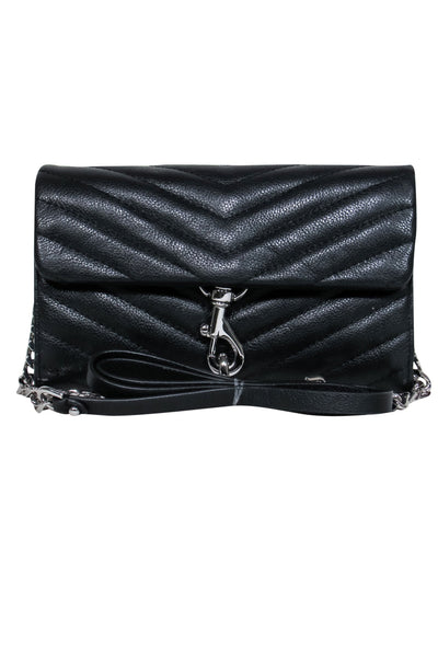 Current Boutique-Rebecca Minkoff - Black Quilted Leather Mini Crossbody Purse