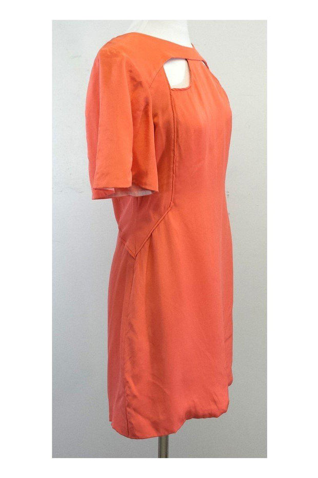 Current Boutique-Rebecca Minkoff - Coral Silk Short Sleeve Dress Sz 10