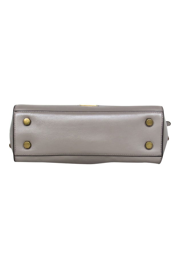 Current Boutique-Rebecca Minkoff - Grey Leather Convertible Crossbody Bag w/ Circle Handle