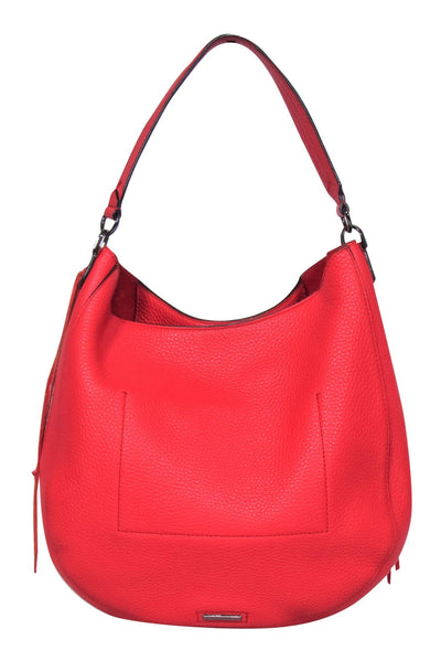 Current Boutique-Rebecca Minkoff - Red Pebbled Leather Large Shoulder Bag