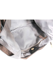 Current Boutique-Rebecca Minkoff - Taupe Suede Hobo Shoulder Bag w/ Smooth Leather Studded Handle