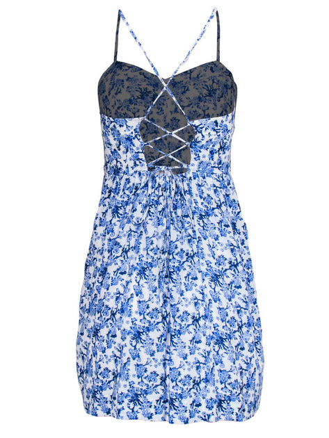 Ditsy Floral Bustier Dress, Street Style Store