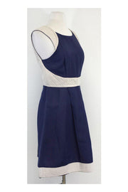 Current Boutique-Reiss - Blue & Light Grey Sleeveless Dress Sz 6