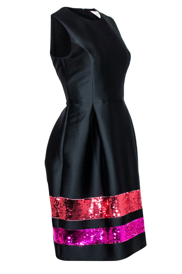 Current Boutique-Sachin & Babi - Black A-Line Sleeveless Party Dress w/ Sequin Detail Sz 2