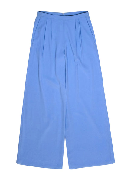 Current Boutique-St. John - Baby Blue High-Waist Wide Leg Pants Sz 6