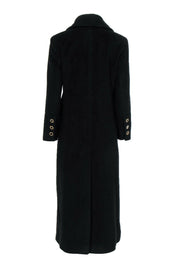 Current Boutique-St. John - Black Cashmere Longline Coat Sz 4