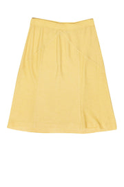 Current Boutique-St. John - Light Yellow Knit Skirt Sz 4