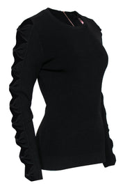 Current Boutique-Ted Baker - Black Open Bow Sleeve Top Sz 8