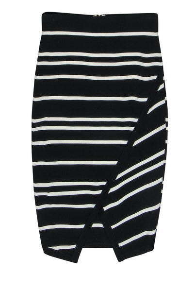 Current Boutique-Ted Baker - Black & White Bandage "Petulia" Midi Skirt Sz 8