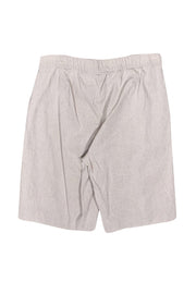 Current Boutique-Theory - Beige Linen Blend Bermuda Shorts Sz 8