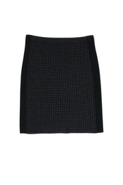 Current Boutique-Theory - Black & Grey Houndstooth Knit Skirt Sz M