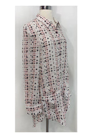 Current Boutique-Theyskens' Theory - Abstract Print Silk Shirt Dress Sz S