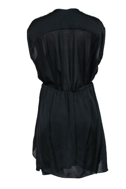 Theory black deals silk dress