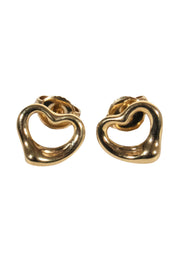 Current Boutique-Tiffany & Co. - 18K Gold Elsa Peretti Heart Stud Earrings