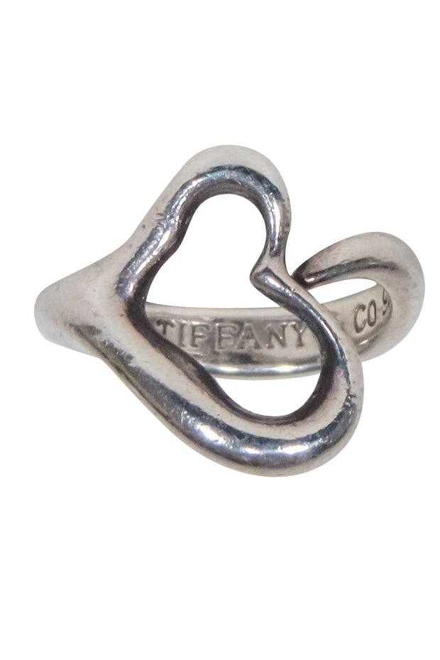 Current Boutique-Tiffany & Co. - Sterling Silver Open Heart Ring Sz 3