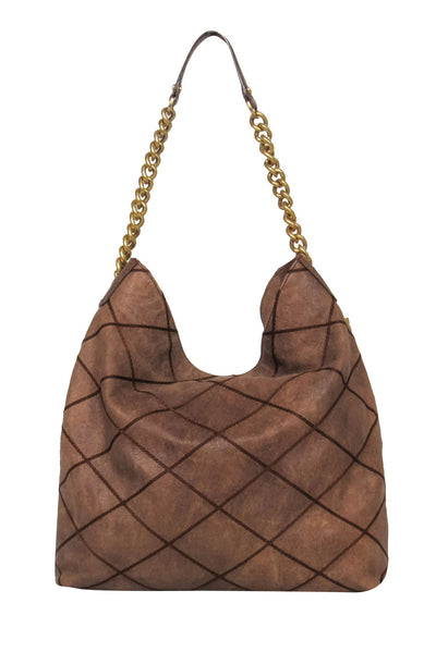 Current Boutique-Tory Burch - Brown Quilted Shoulder Bag