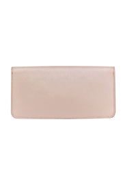 Current Boutique-Tory Burch - Pearl Patent Textured Leather Clutch w/ Gold-Toned Signature T