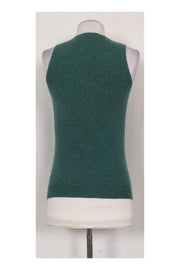 Current Boutique-Trina Turk - Teal Cashmere Vest Sz XS