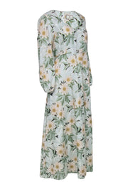 Current Boutique-Tuckernuck - Green & White Floral Print Maxi Dress Sz XL