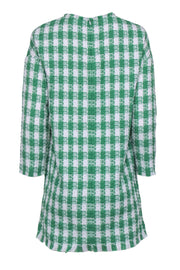 Current Boutique-Tuckernuck - Green & White Plaid Tweed Dress Sz S
